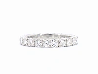 Witgouden alliance ring briljant 2.00 ct - afbeelding 7 van  10