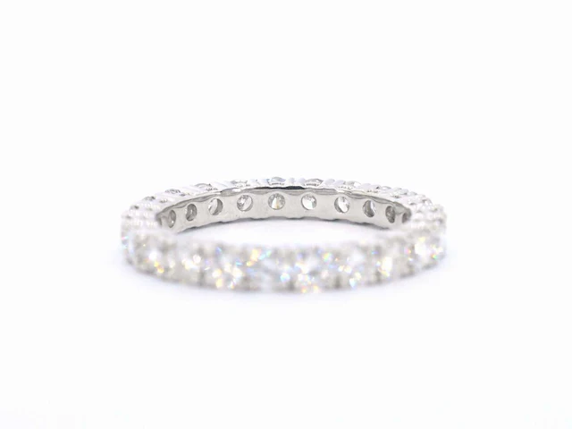 Witgouden alliance ring briljant 2.00 ct - afbeelding 8 van  10