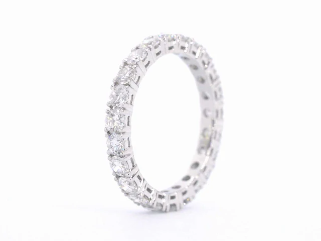 Witgouden alliance ring briljant 2.00 ct - afbeelding 9 van  10