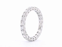 Witgouden alliance ring briljant 2.00 ct - afbeelding 9 van  10