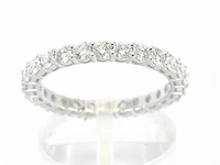Witgouden alliance ring briljant