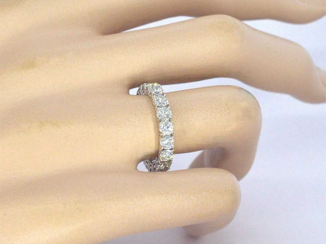 Witgouden alliance ring diamant 3.00 ct - afbeelding 3 van  10