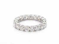 Witgouden alliance ring diamant 3.00 ct - afbeelding 6 van  10