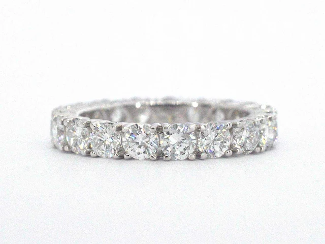 Witgouden alliance ring diamant 3.00 ct - afbeelding 7 van  10