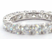 Witgouden alliance ring diamant 3.00 ct - afbeelding 10 van  10