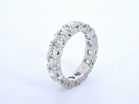 Witgouden alliance ring diamant 4.00 ct - afbeelding 4 van  10