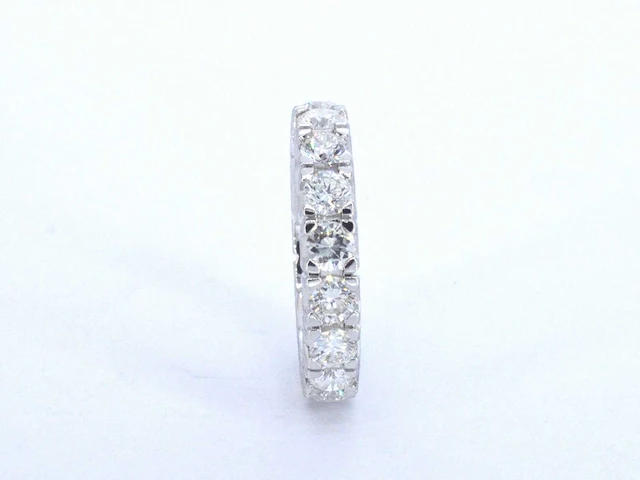 Witgouden alliance ring diamant 4.00 ct - afbeelding 7 van  10