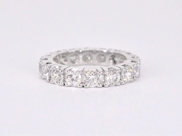 Witgouden alliance ring diamant - afbeelding 2 van  10