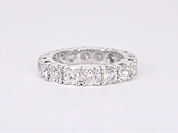 Witgouden alliance ring diamant - afbeelding 2 van  10