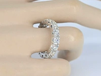 Witgouden alliance ring diamant