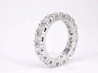 Witgouden alliance ring diamant - afbeelding 5 van  10