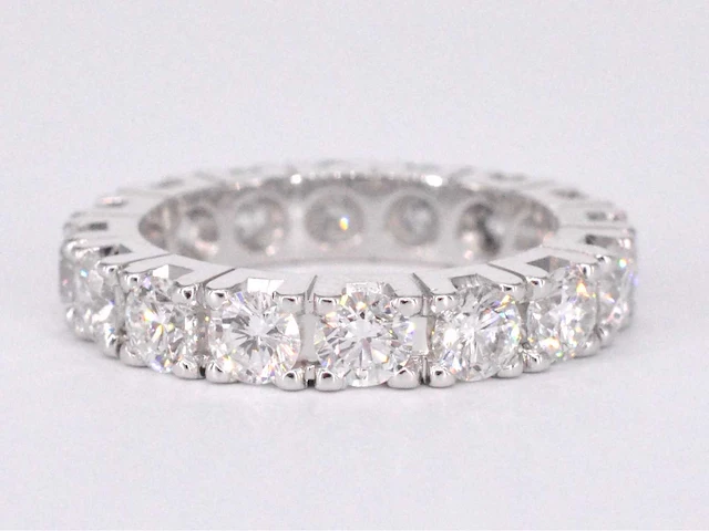 Witgouden alliance ring diamant - afbeelding 9 van  10