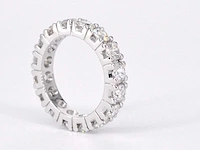 Witgouden alliance ring diamant - afbeelding 10 van  10