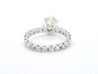Witgouden alliance ring in solitaire zetting met natuurlijke diamanten van 2.75 carat totaal - afbeelding 7 van  10
