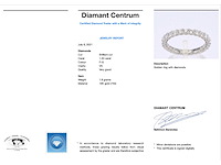 Witgouden alliance ring met briljant geslepen diamant - afbeelding 4 van  10