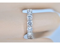 Witgouden alliance ring met diamanten 4.50 carat - afbeelding 2 van  9