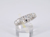 Witgouden alliance ring met diamanten 4.50 carat - afbeelding 4 van  9