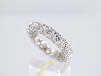 Witgouden alliance ring met diamanten 4.50 carat - afbeelding 5 van  9