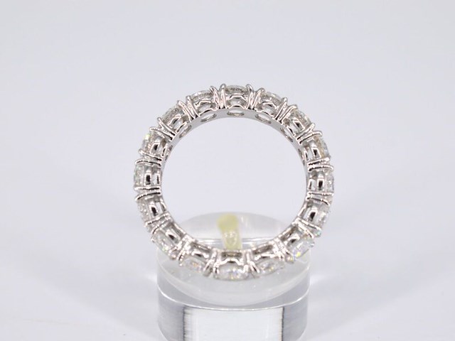 Witgouden alliance ring met diamanten 4.50 carat - afbeelding 6 van  9