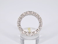 Witgouden alliance ring met diamanten 4.50 carat - afbeelding 6 van  9