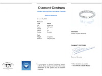 Witgouden alliance ring met diamanten - afbeelding 3 van  6