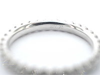 Witgouden alliance ring met diamanten - afbeelding 6 van  6
