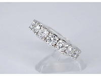 Witgouden alliance ring met grote diamanten - afbeelding 5 van  6