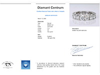 Witgouden alliance ring met grote diamanten - afbeelding 3 van  6