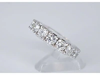 Witgouden alliance ring met grote diamanten - afbeelding 4 van  7