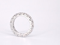 Witgouden alliance ring met natuurlijke diamanten - afbeelding 9 van  11
