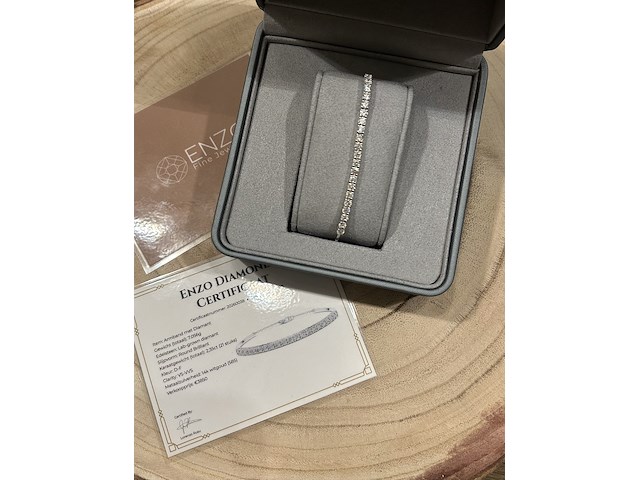 Witgouden armband - 2.35ct diamant - afbeelding 1 van  4