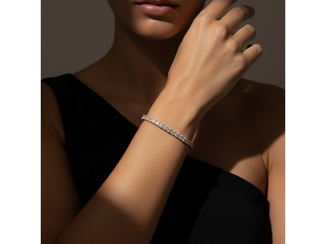 Witgouden armband - 2.35ct diamant - afbeelding 4 van  4