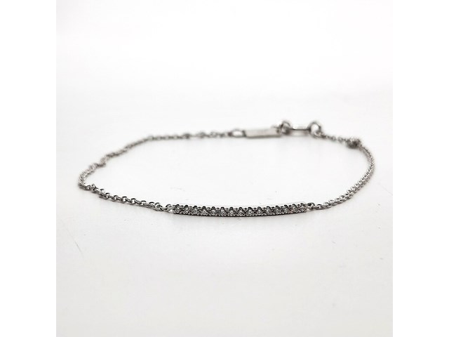 Witgouden armband, 14 karaats, gassan - afbeelding 1 van  9