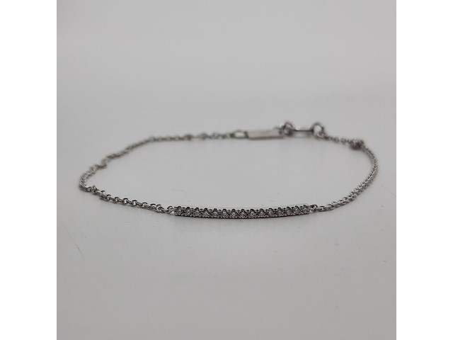 Witgouden armband, 14 karaats, gassan - afbeelding 2 van  9