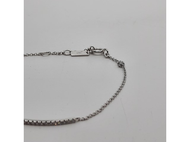 Witgouden armband, 14 karaats, gassan - afbeelding 3 van  9