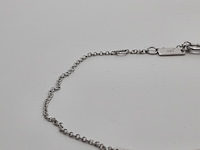 Witgouden armband, 14 karaats, gassan - afbeelding 4 van  9