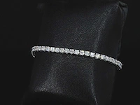 Witgouden armband 5.50 ct diamant - afbeelding 3 van  9