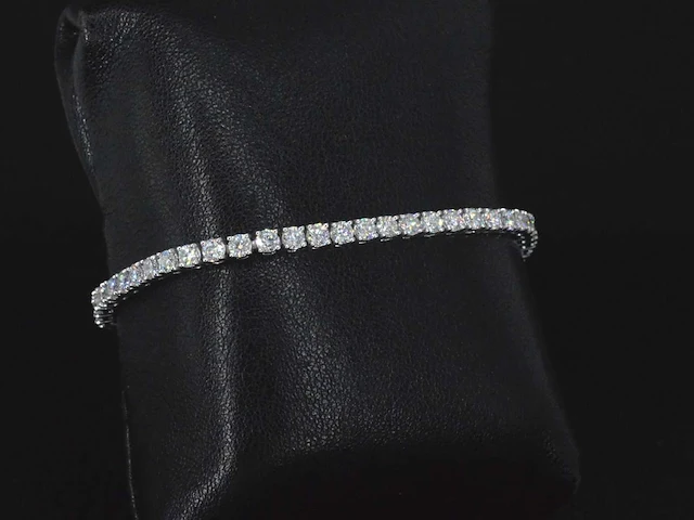 Witgouden armband 5.50 ct diamant - afbeelding 4 van  9