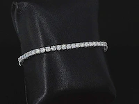 Witgouden armband 5.50 ct diamant - afbeelding 4 van  9