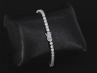 Witgouden armband 5.50 ct diamant - afbeelding 5 van  9