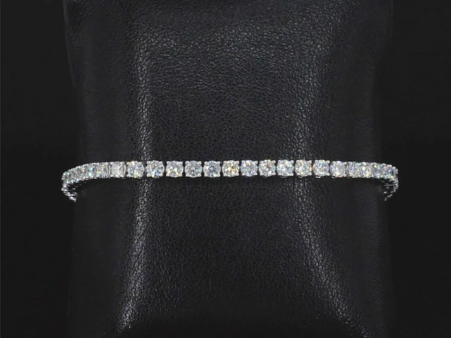 Witgouden armband 5.50 ct diamant - afbeelding 6 van  9