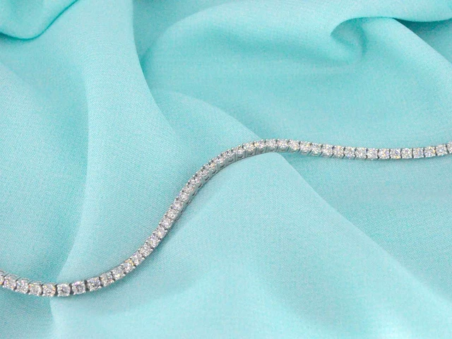 Witgouden armband 5.50 ct diamant - afbeelding 7 van  9