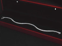 Witgouden armband 5.50 ct diamant - afbeelding 8 van  9