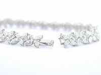 Witgouden armband briljant 11.00 ct - afbeelding 6 van  9