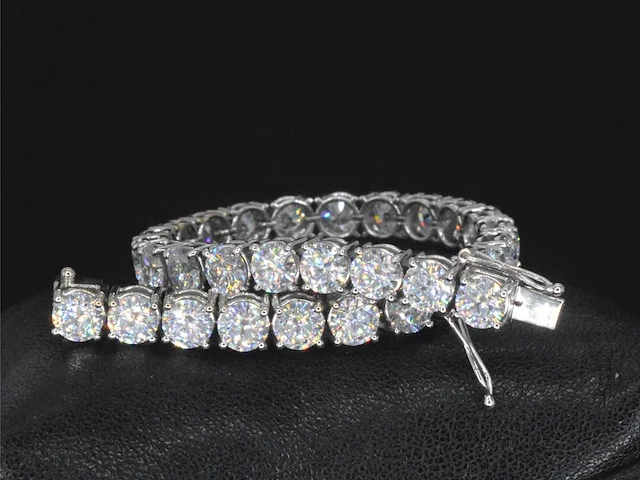 Witgouden armband briljant 18.00 ct - afbeelding 1 van  9