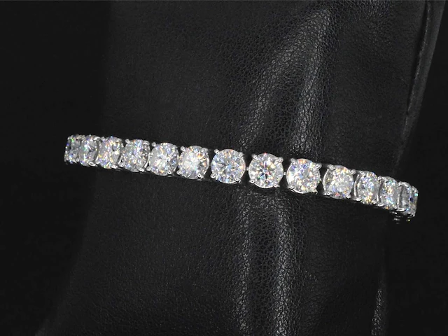 Witgouden armband briljant 18.00 ct - afbeelding 4 van  9