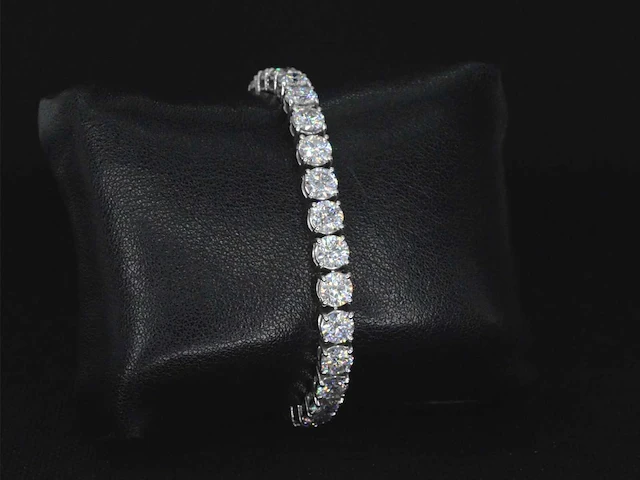 Witgouden armband briljant 18.00 ct - afbeelding 5 van  9