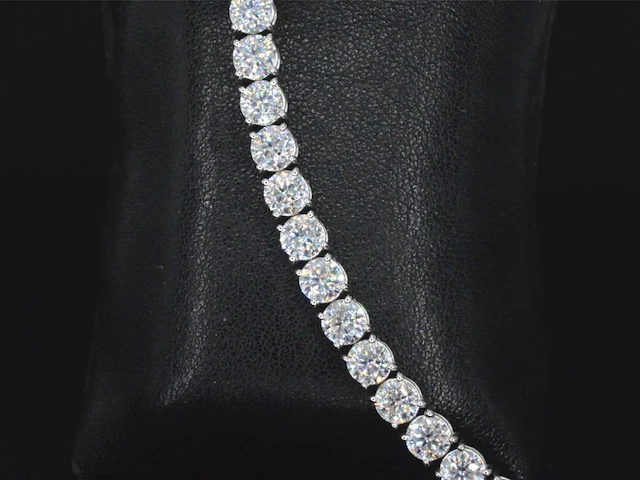 Witgouden armband briljant 18.00 ct - afbeelding 7 van  9