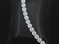 Witgouden armband briljant 18.00 ct - afbeelding 7 van  9