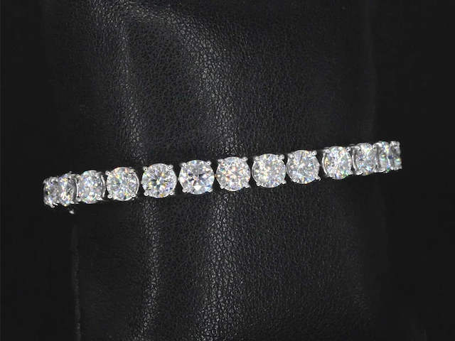 Witgouden armband briljant 18.00 ct - afbeelding 8 van  9